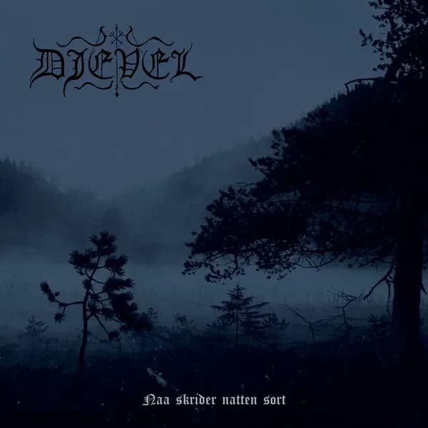 Naa skrider natten sort album cover - Djevel (2022)