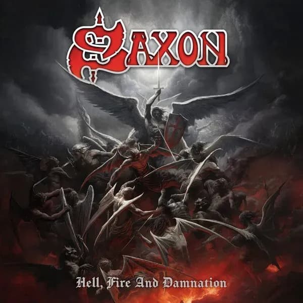 Hell, Fire and Damnation album cover - Saxon (2024)