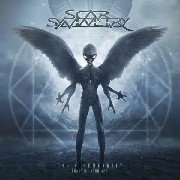 The Singularity (Phase II - Xenotaph) album cover - Scar Symmetry (2023)